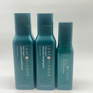 Leaf & Flower Instant Volume Shampoo, Conditioner & Spray Set